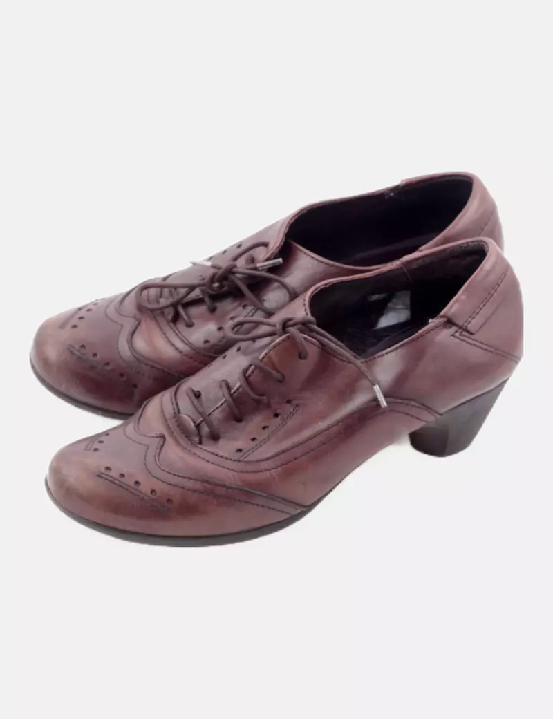 NoName Oxford marrón tacón