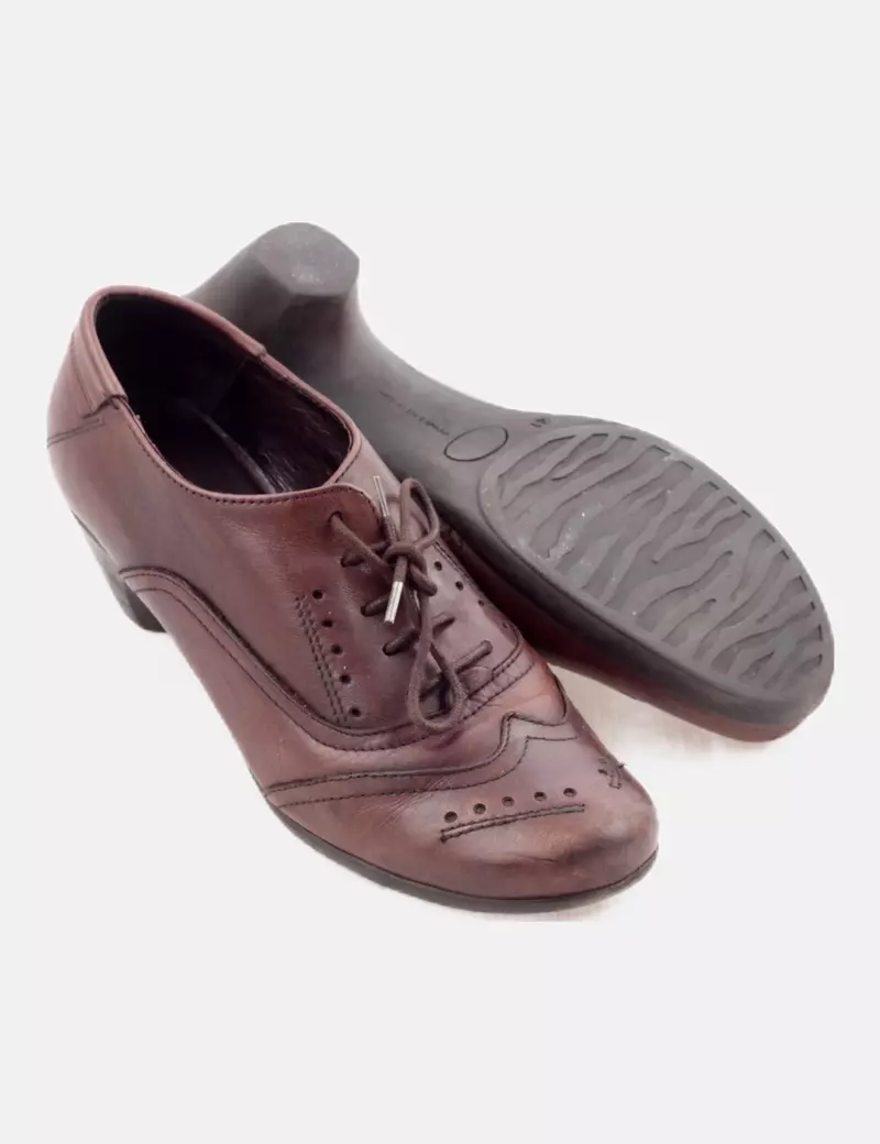 NoName Oxford marrón tacón