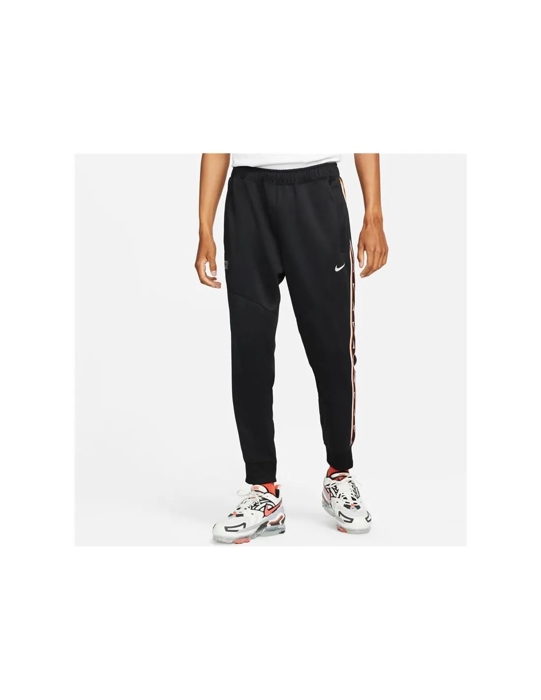 Pantalones largos negros Nike Sportswear Repeat Hombre