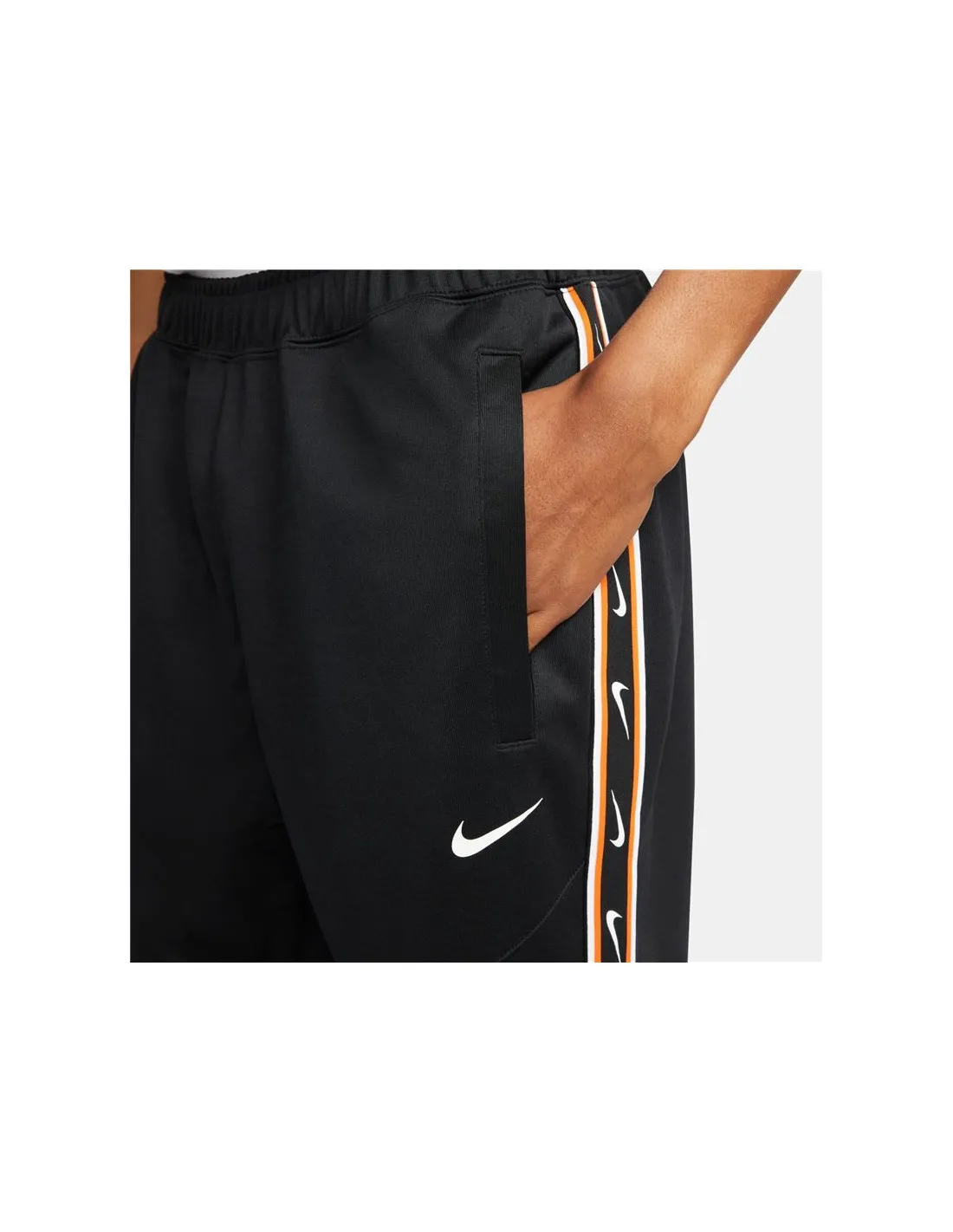 Pantalones largos negros Nike Sportswear Repeat Hombre