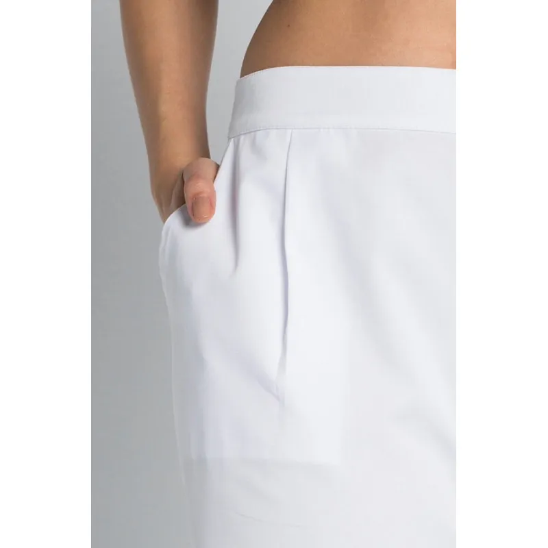 Pantalón de mujer blanco dobladillo - Dyneke