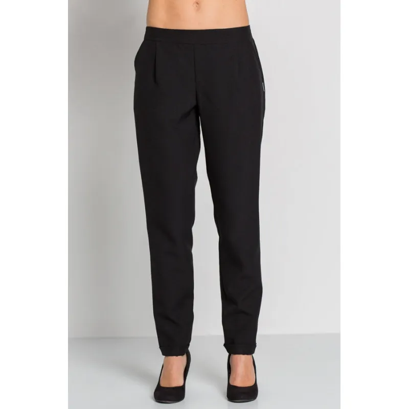 Pantalón de mujer negro dobladillo - Dyneke