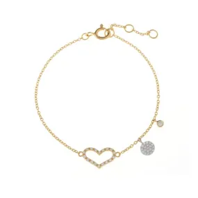 Pulsera Corazón Circonita