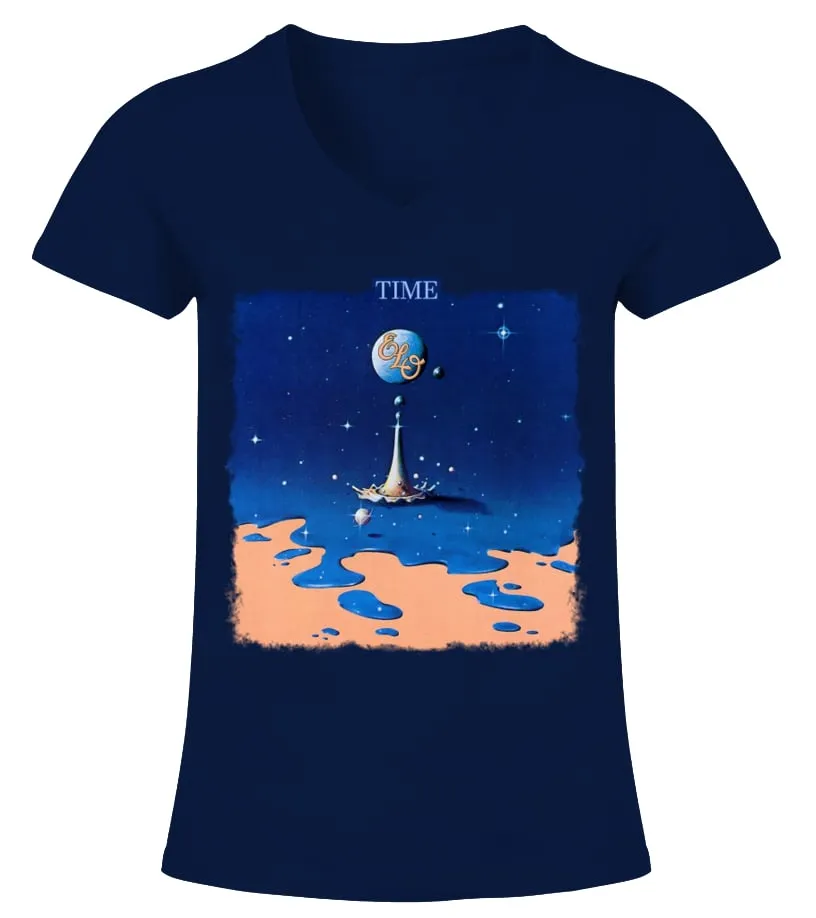 RK80S847NV. ELECTRIC LIGHT ORCHESTRA  TIME CAMISETA CUELLO PICO MUJER