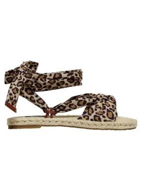 Sandalia espadrilla leopardo de ONLY