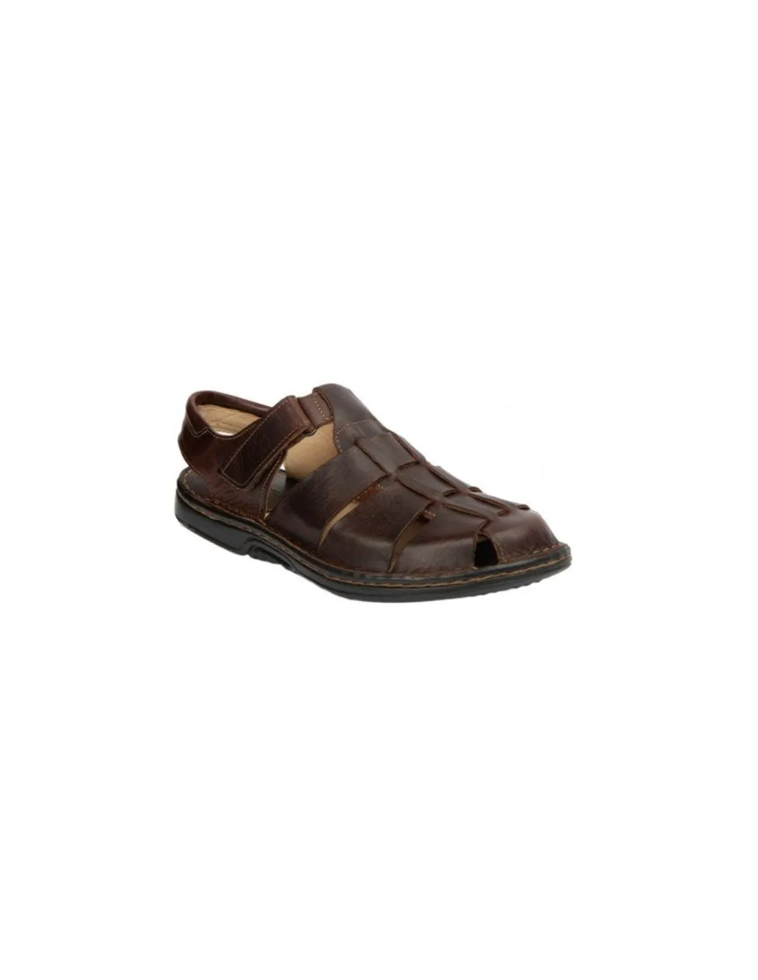 Sandalia Hombre Piel Velcro