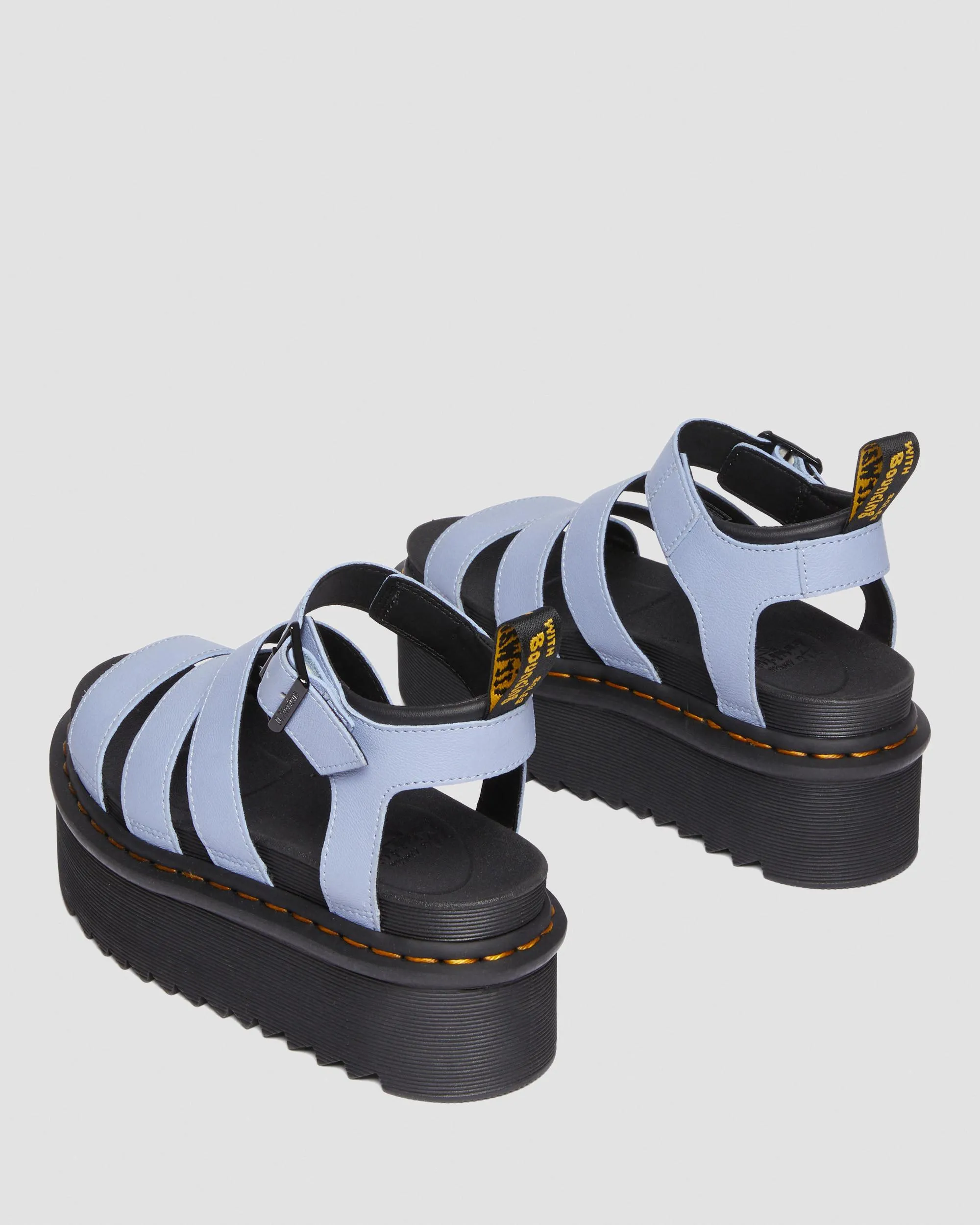 Sandalias con plataforma Blaire Quad de piel Pisa con tiras