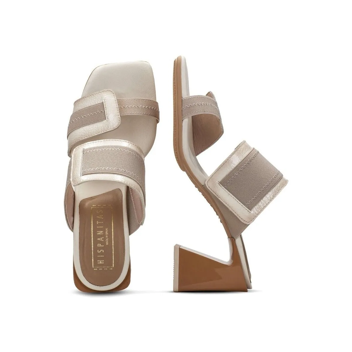 SANDALIAS DE TACÓN BEIGE  RIO HV243327