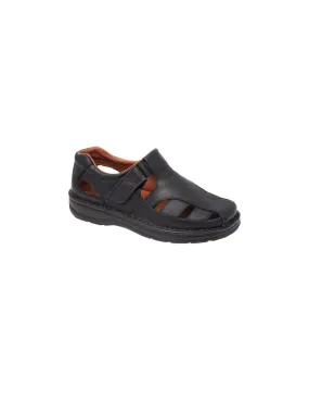 Sandalias Hombre Piel Negro