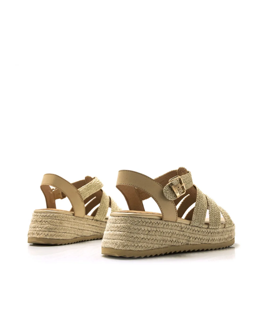 Sandalias Lurex Dorada Mujer Mustang