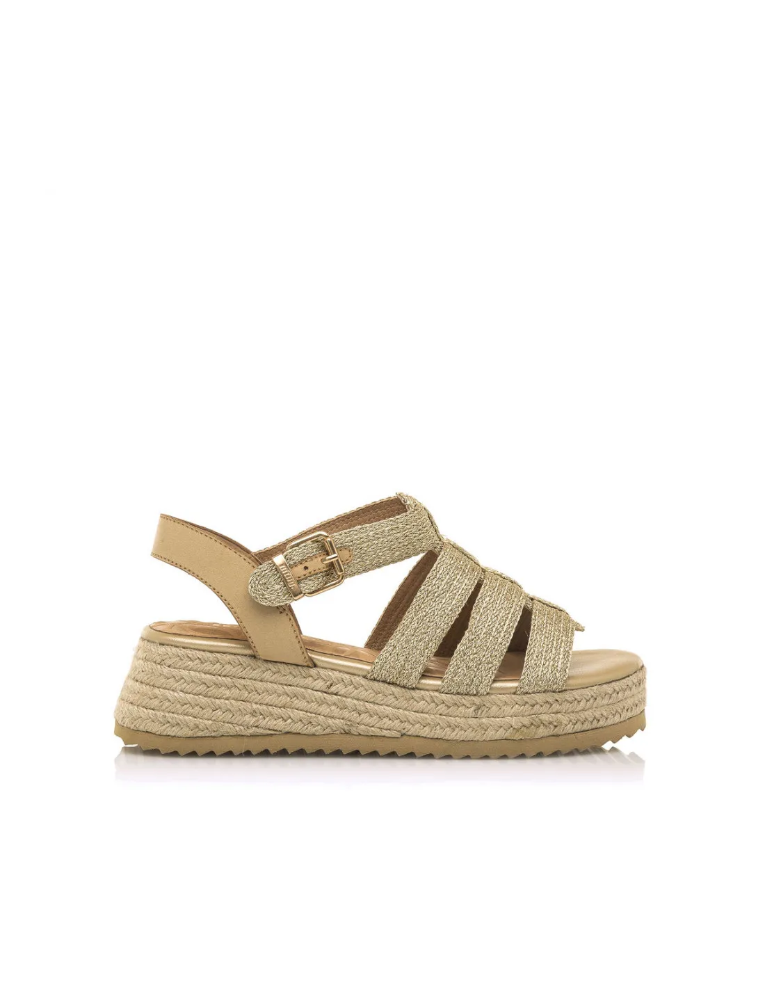 Sandalias Lurex Dorada Mujer Mustang