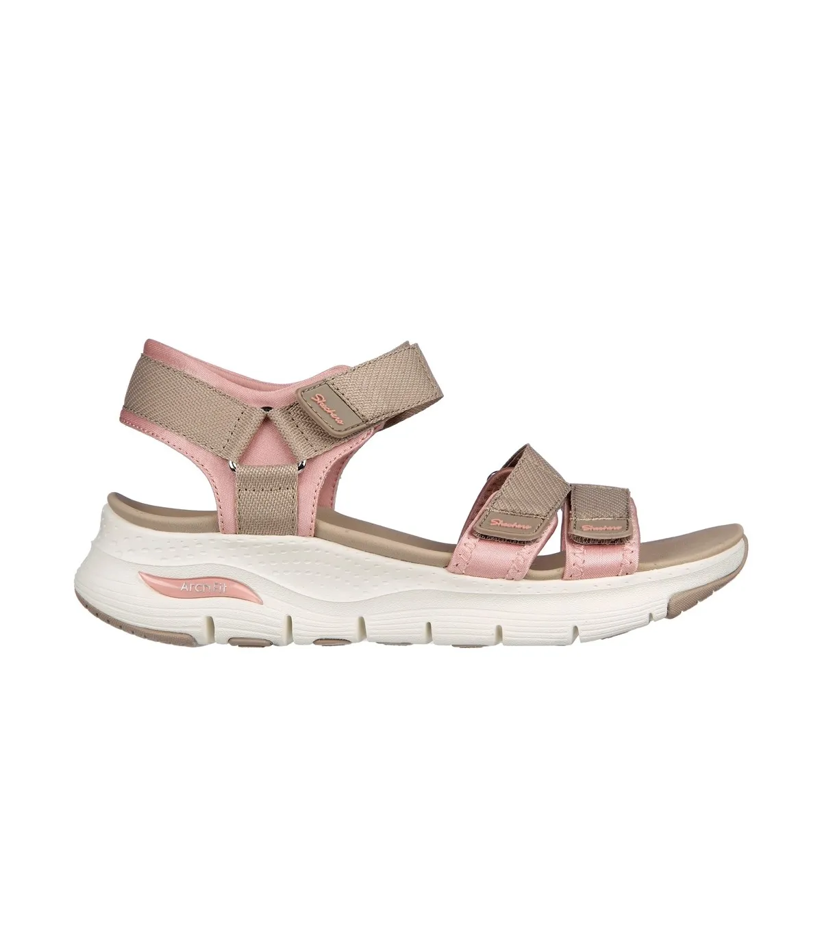 Sandalias taupe con velcro