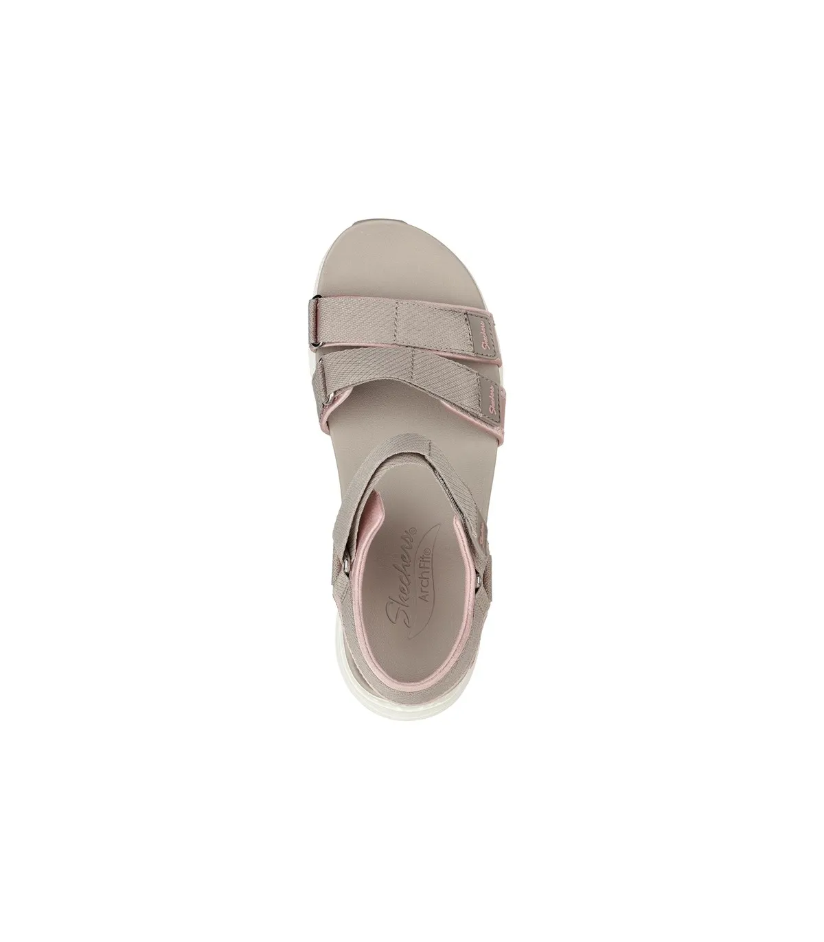 Sandalias taupe con velcro