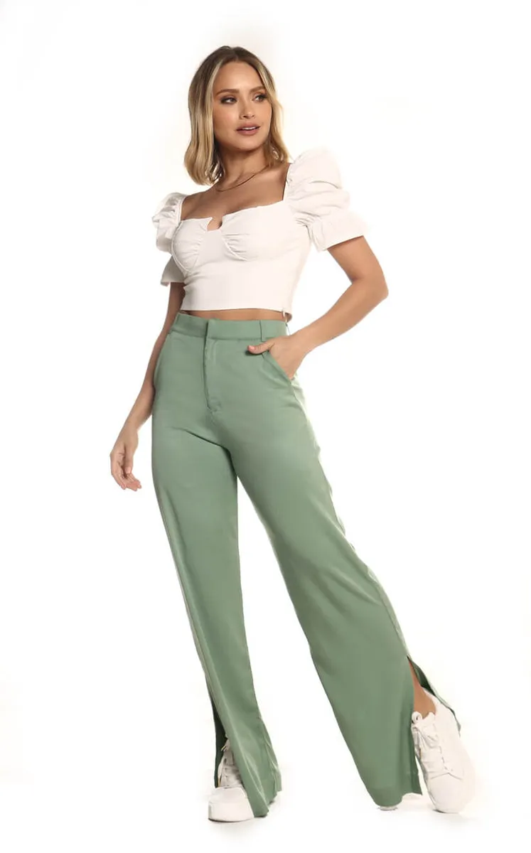 Sastre Green Pants Openings