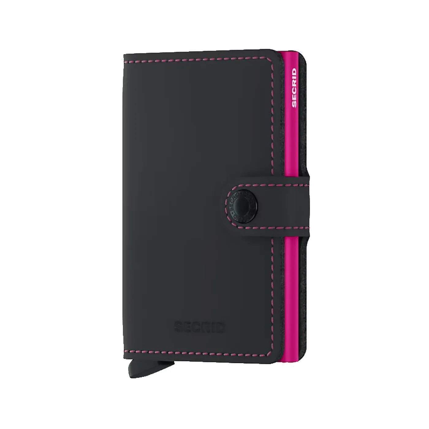 Secrid Miniwallet Matte Black & Fuchsia