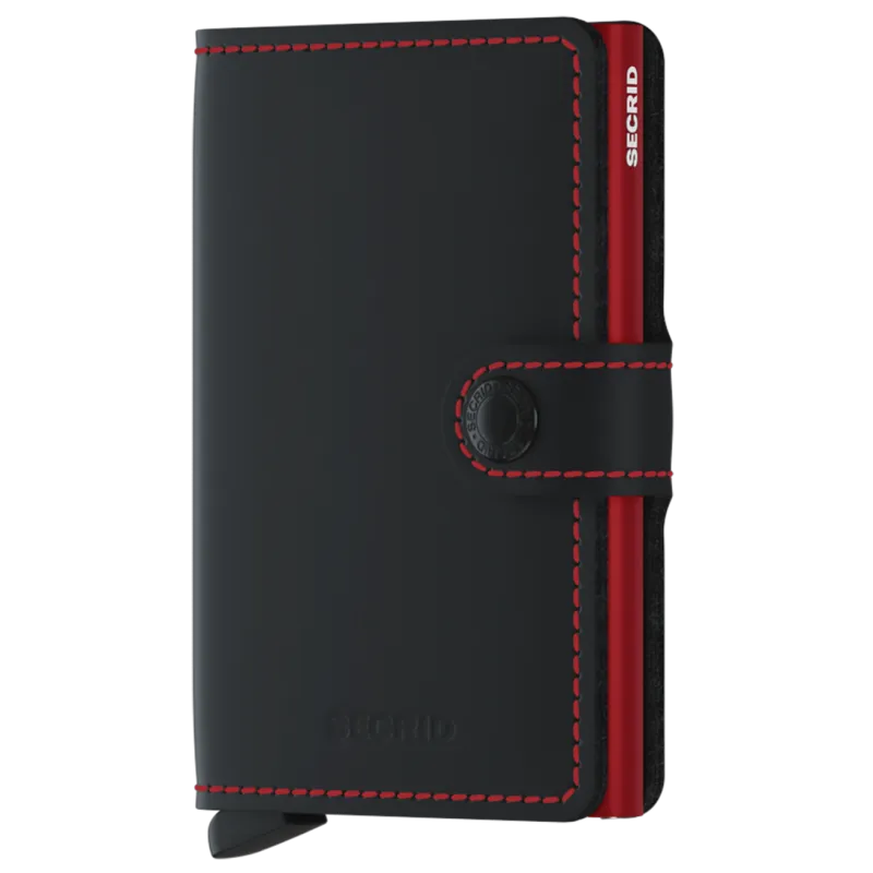 Secrid Miniwallet Matte Black & Red