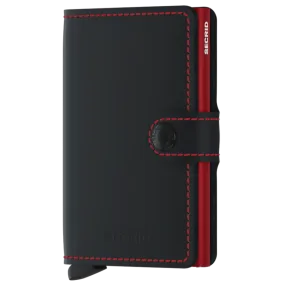 Secrid Miniwallet Matte Black & Red