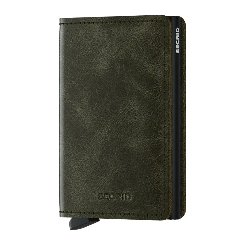 SECRID SLIMWALLET VINTAGE OLIVEBLACK