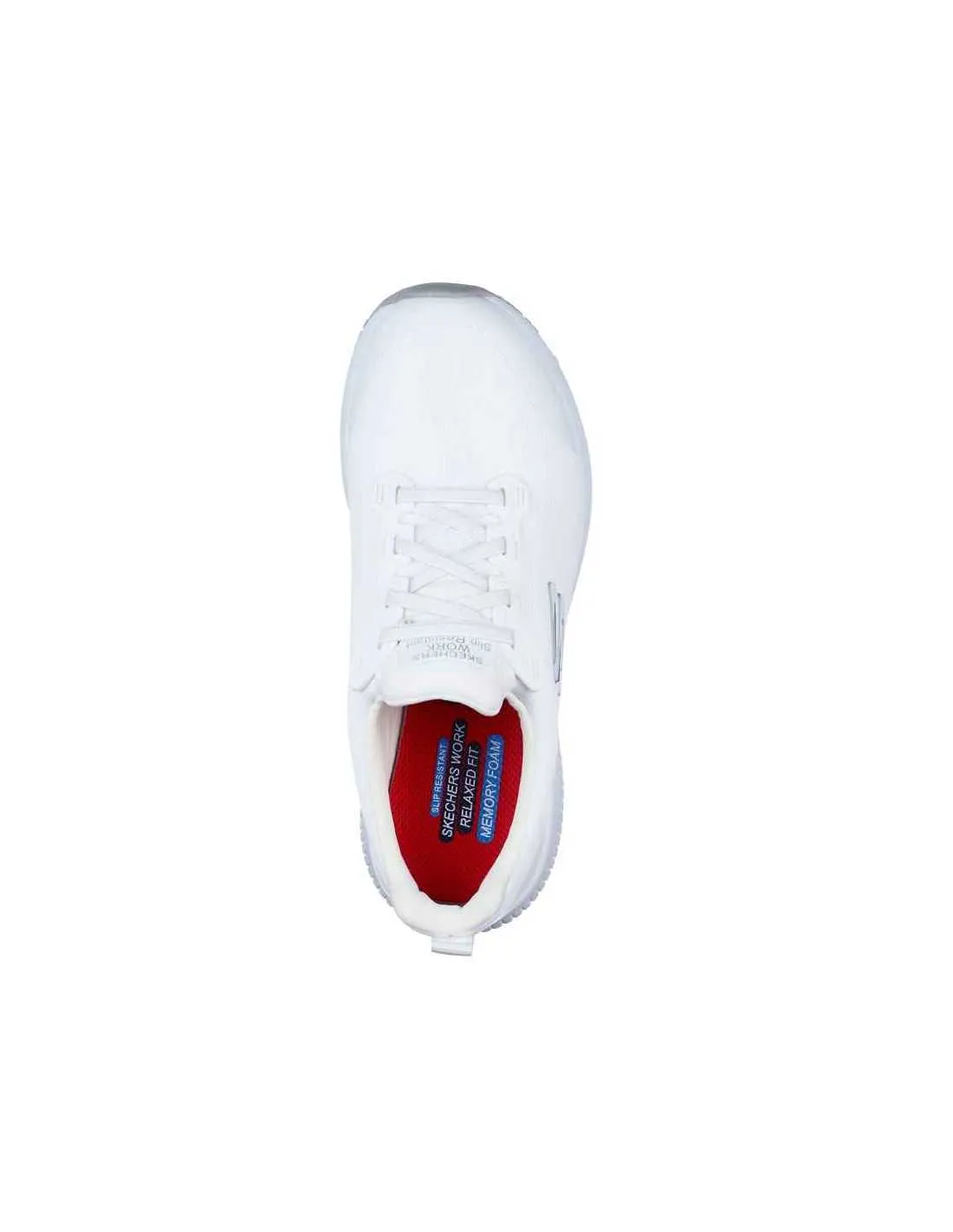 Skechers 77222EC WHT Work: Squad SR