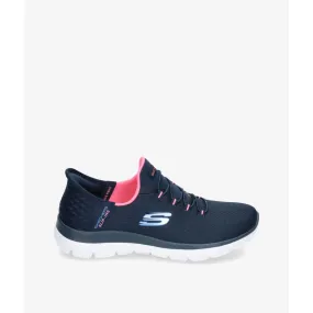 Skechers deportiva mujer Slip-ins summints negro y marino150123