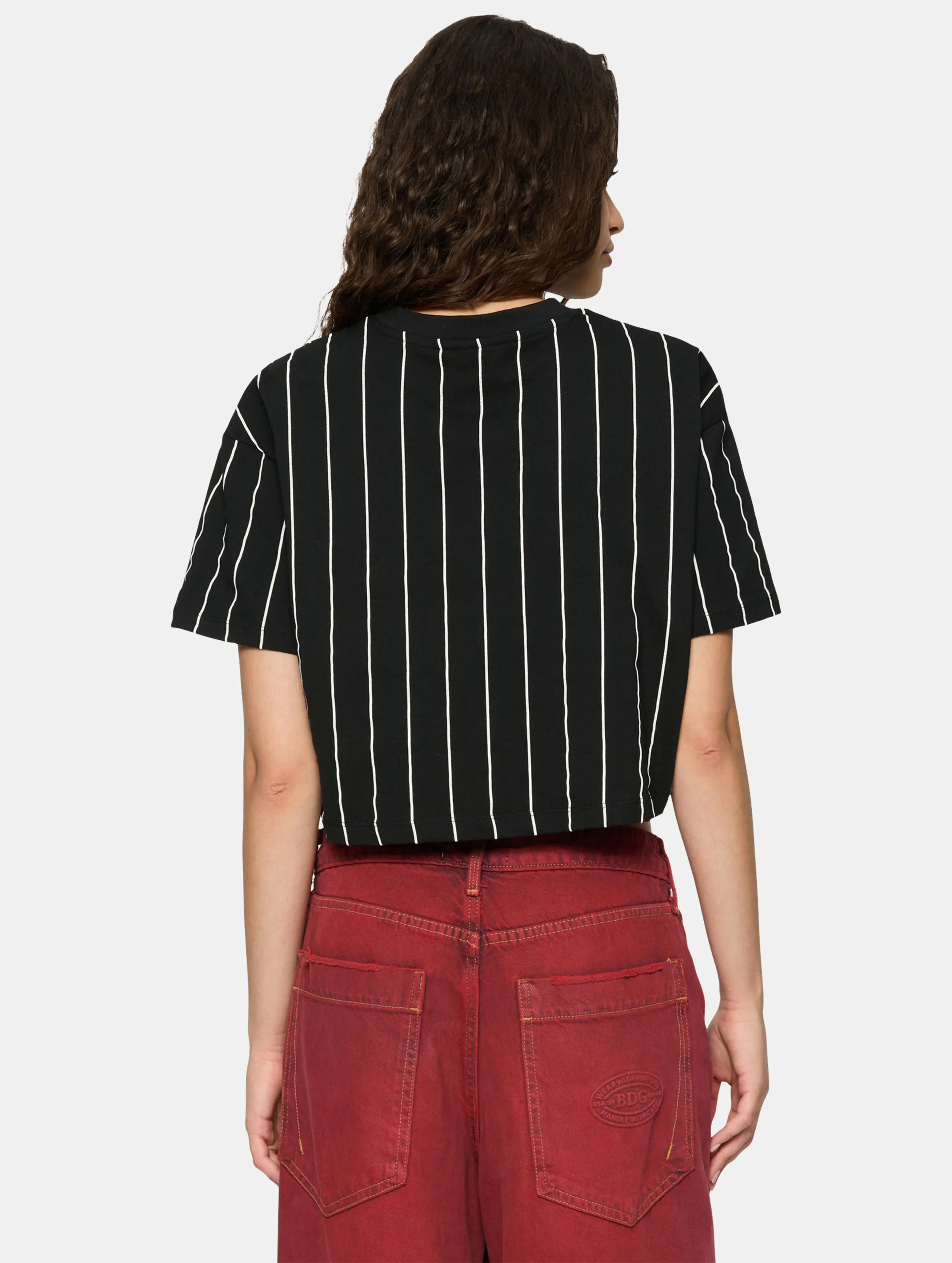 Small Signature Essential Pinstripe Crop