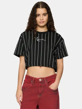 Small Signature Essential Pinstripe Crop