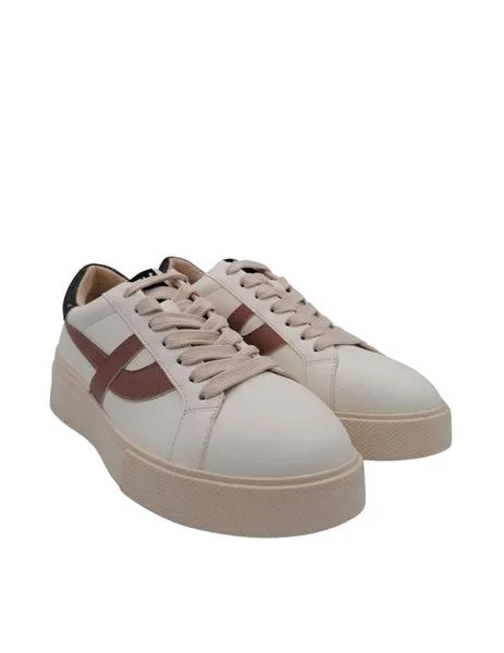 Sneaker Ash Fury en blanco y rosa