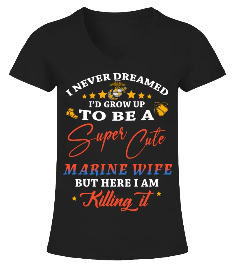 So i Joined the marine corps Camiseta cuello pico Mujer