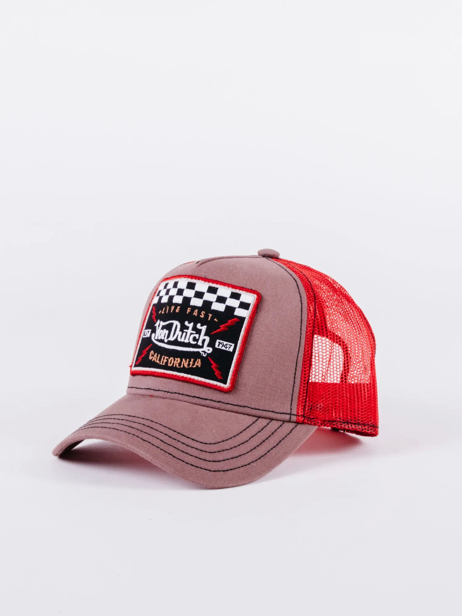 SQUARE17 Trucker  brown/red