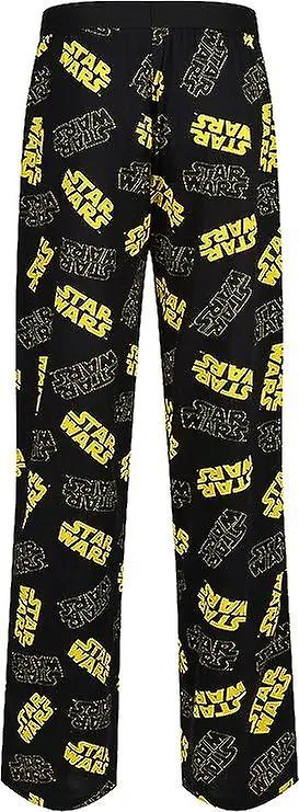 Star Wars Classic Logo Black and Yellow Lounge Pants - Adults Unisex