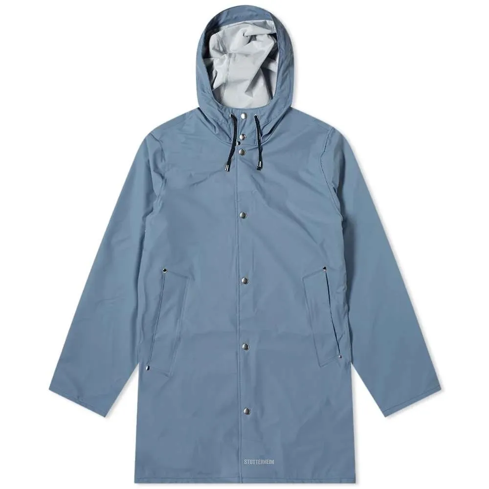 STUTTERHEIM STOCKHOLM LIGHTWEIGHT RAINCOAT ASH BLUE