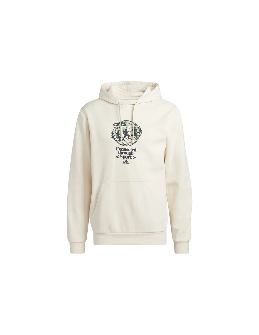 Sudadera adidas Connected Through Sport Graphic M Wonder White