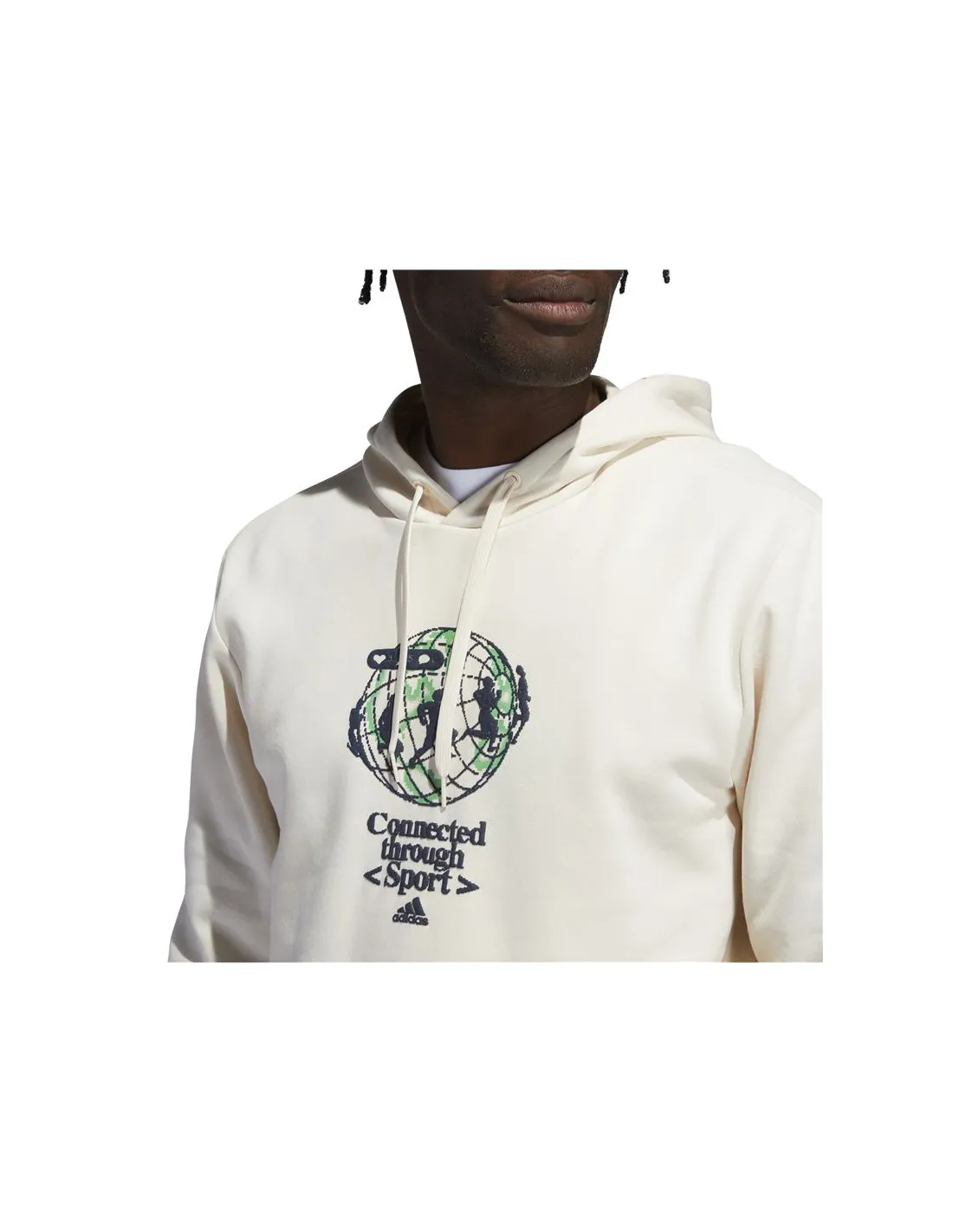 Sudadera adidas Connected Through Sport Graphic M Wonder White