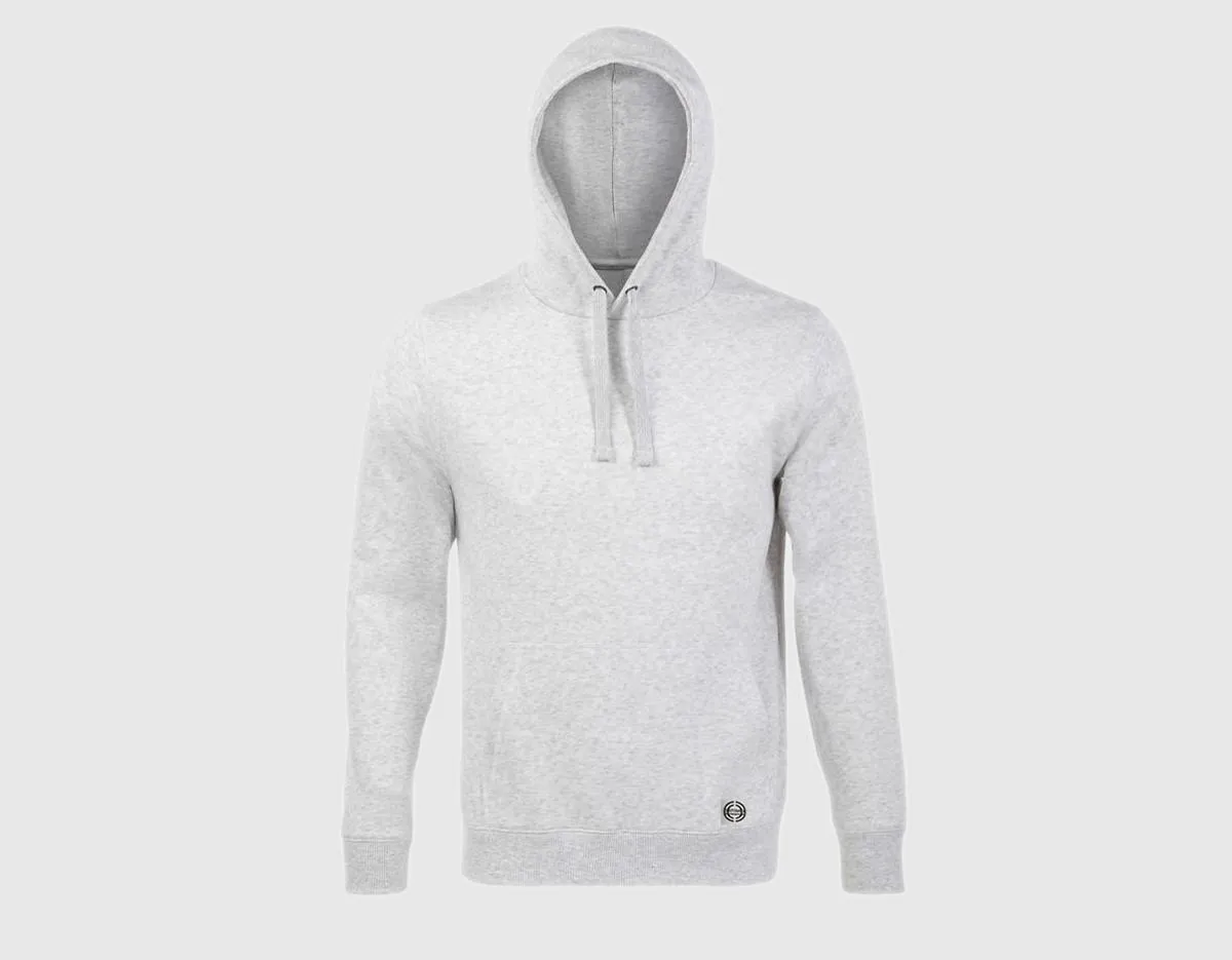 Sudadera capucha clásica unisex color gris ash