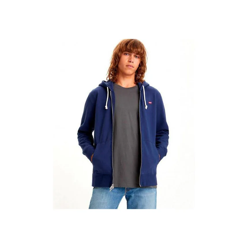 Sudadera Cremallera Levis Azul Marino Para Hombre