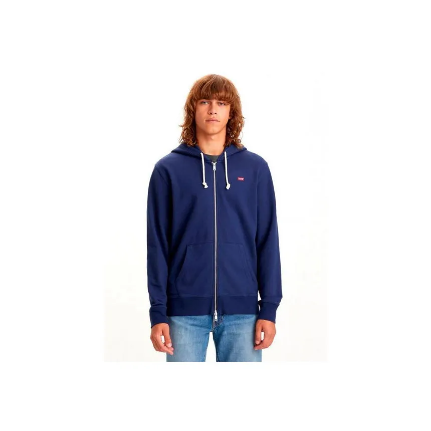 Sudadera Cremallera Levis Azul Marino Para Hombre