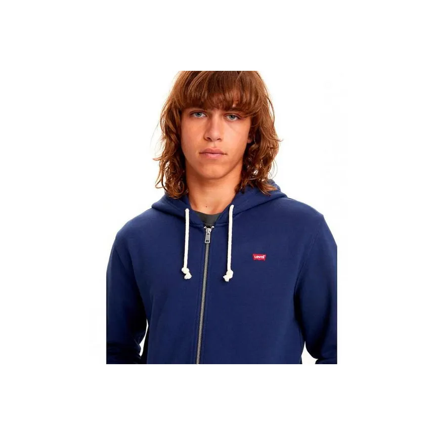 Sudadera Cremallera Levis Azul Marino Para Hombre