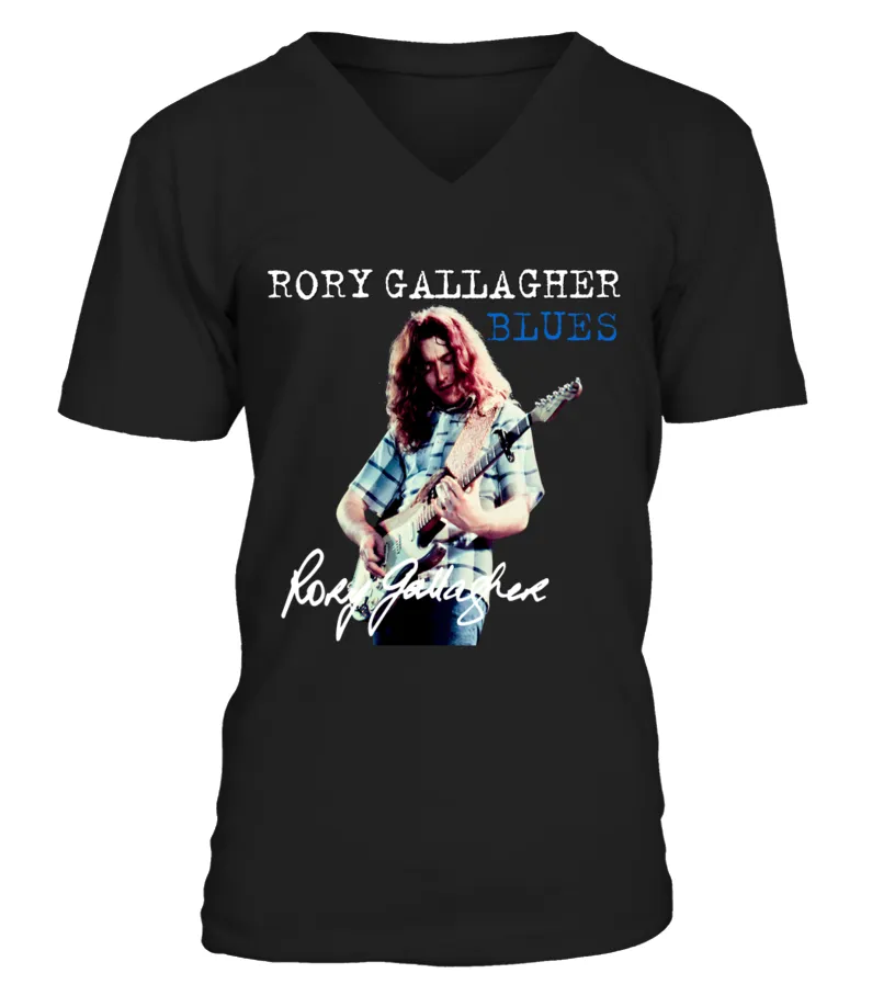 T-shirt unisexe Rory Gallagher Blues taille S à 5XL unisexe hommes LL113 BK Camiseta cuello en V Unisex