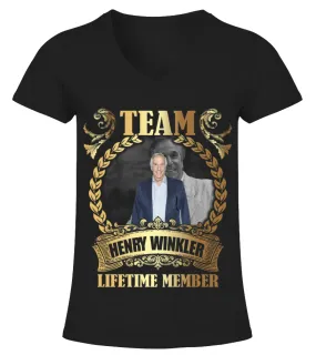 TEAM HENRY WINKLER - LIFETIME MEMBER Camiseta cuello pico Mujer