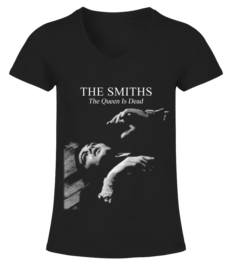 THE SMITHS  THE QUEEN IS DEAD CAMISETA CUELLO PICO MUJER