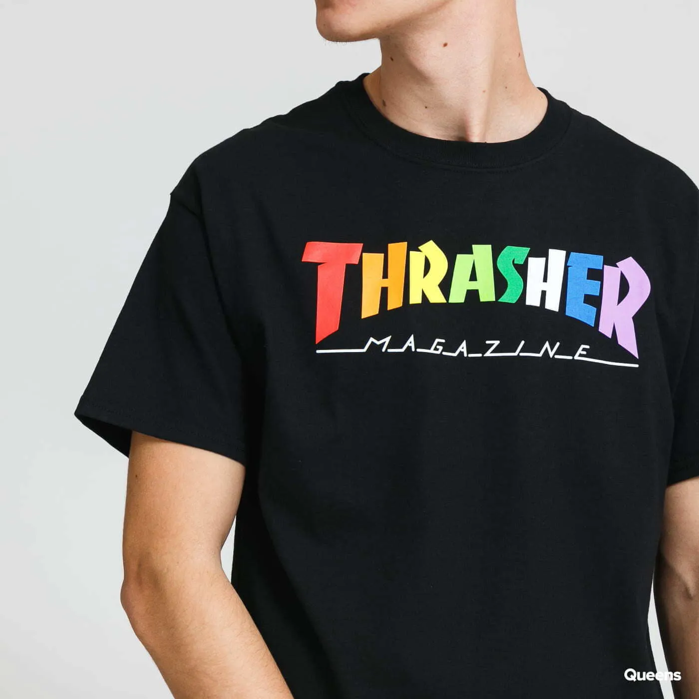 Thrasher Rainbow Mag Tee Black