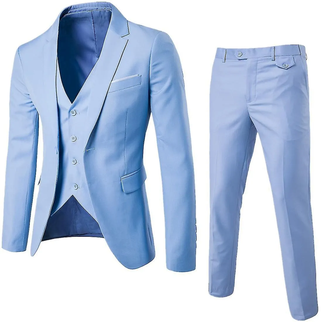 Traje Slim Fit para Hombre Traje De 3 Piezas Traje De Boda Y Danza