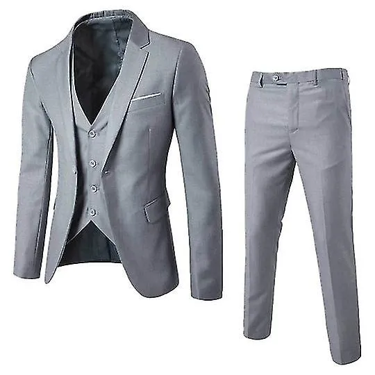 Traje Slim Fit para Hombre Traje De 3 Piezas Traje De Boda Y Danza