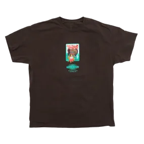 Travis Scott Road To Utopia Las Vegas Joker  T-shirt Brown