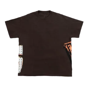 Travis Scott Road To Utopia Las Vegas Lights T-shirt Brown