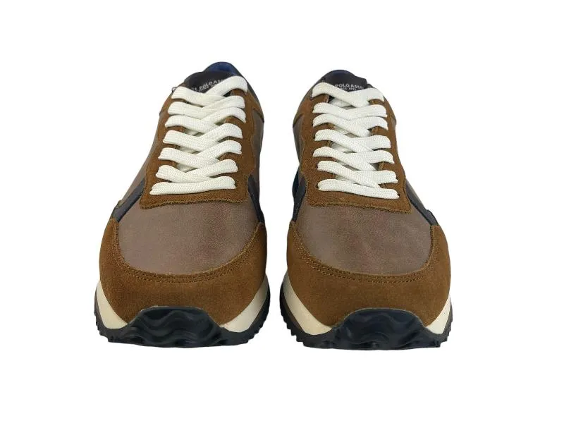 U. S. Polo Assn. | Sneakers (zapatillas) de hombre eco-piel y eco-ante marrón Stafford