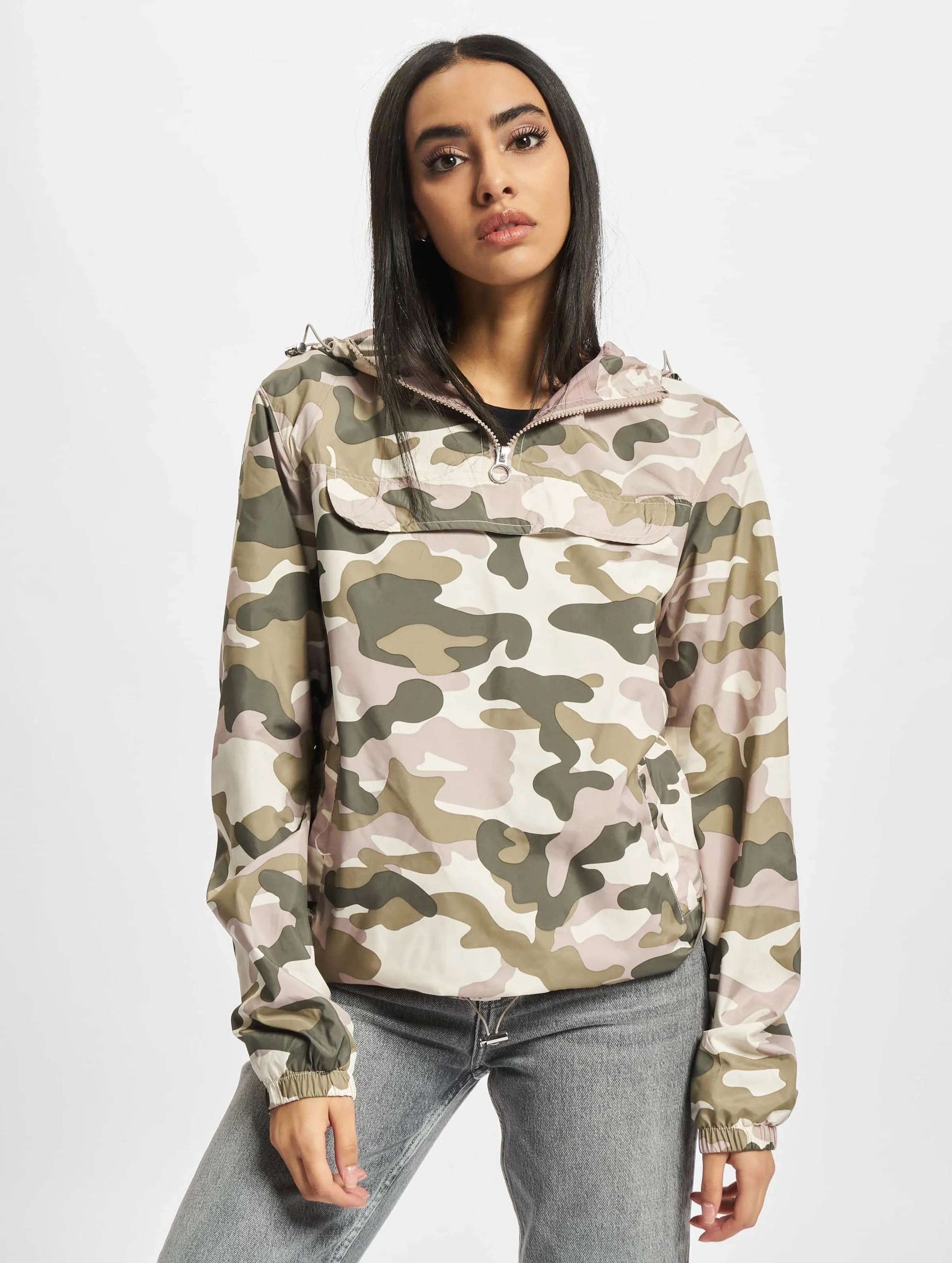 Urban Classics Ladies Camo Pull Over