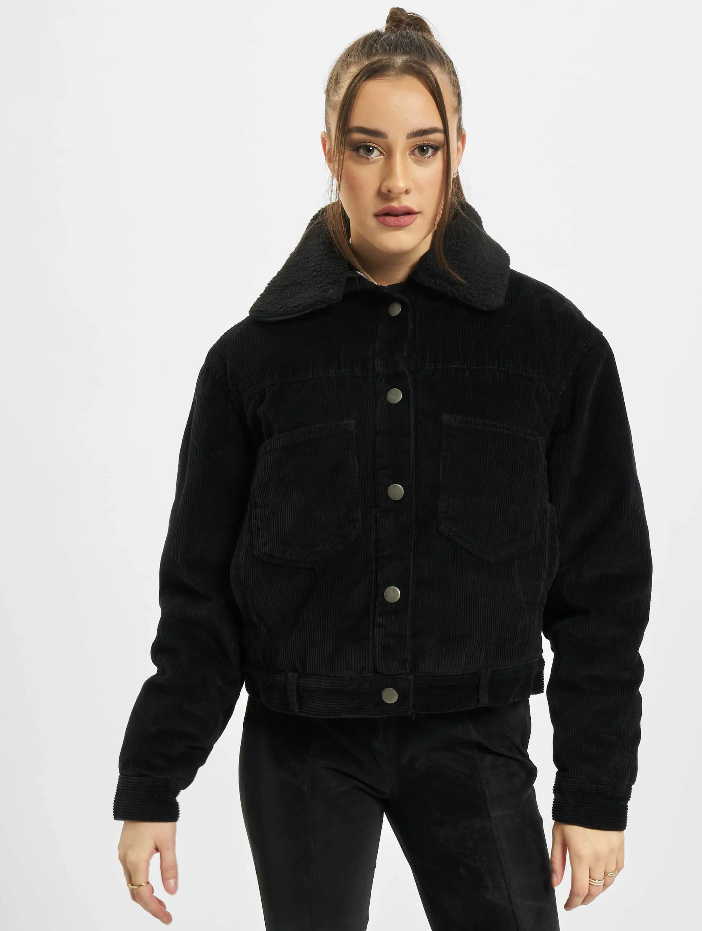 Urban Classics Ladies Oversized Corduroy Sherpa