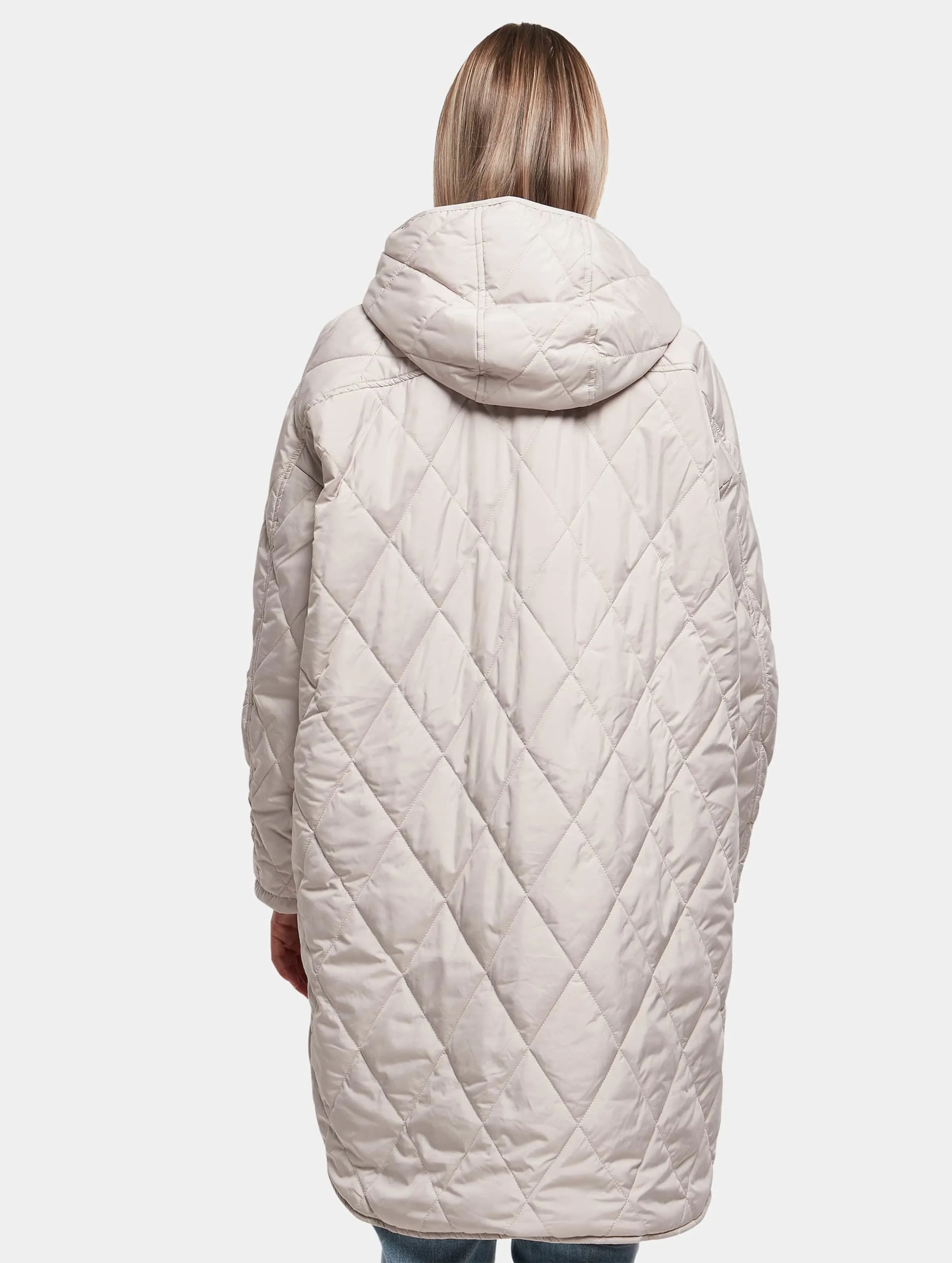 Urban Classics Ladies Oversized Diamond Quilted Hooded