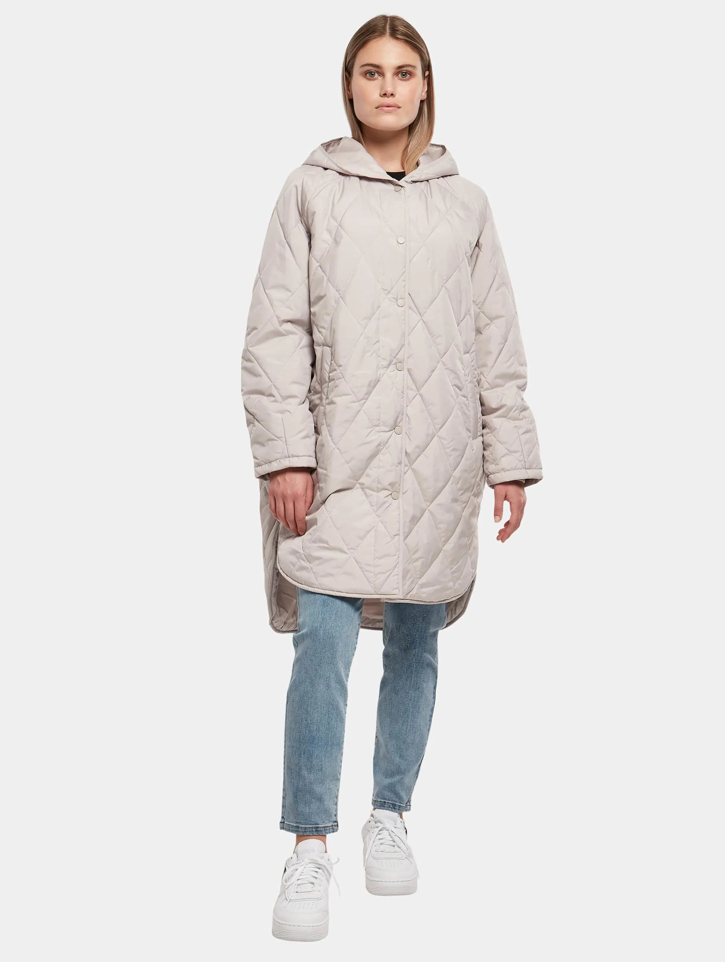 Urban Classics Ladies Oversized Diamond Quilted Hooded